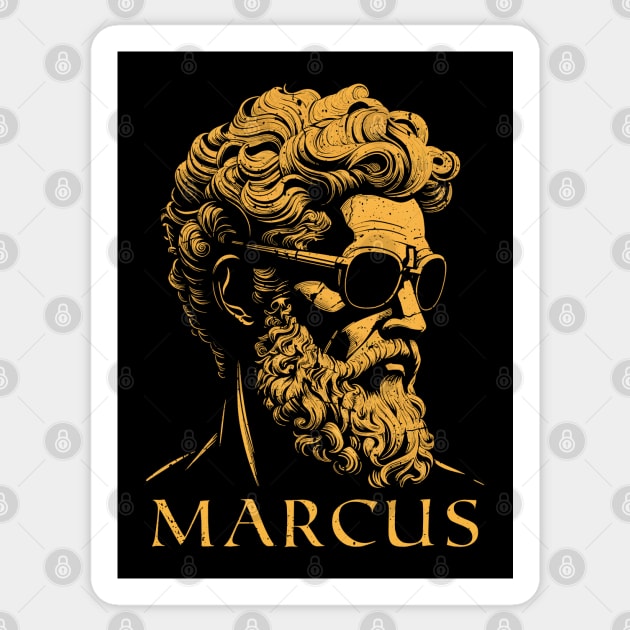 Marcus Aurelius Stoicism Sticker by Daytone